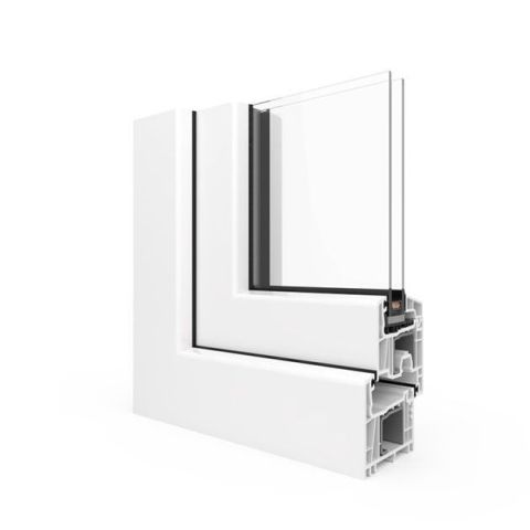 Kunststofffenster Streamline 76 Classic Weiß
