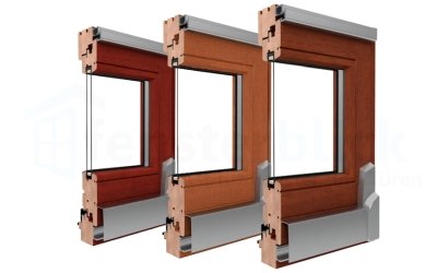 PSK-Tür Profile aus Holz in verschiedenen Lasuren