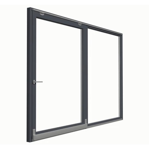 Geschlossene PSK-Tür in Grau