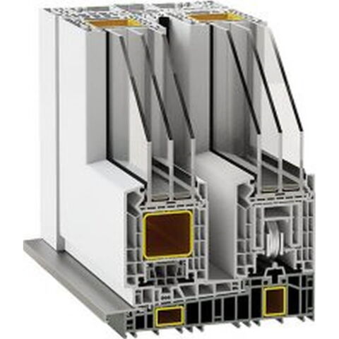 Hebeschiebetür Vorteile Decco HST 100 Standard Profilschnitt