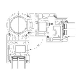 Drutex Iglo Edge - 50120 - Eckkopplung Variabel 90°