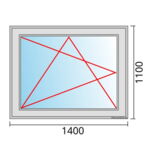Fenstermaß 1400x1100mm