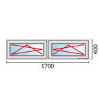 Fenstermaß 1700x400mm