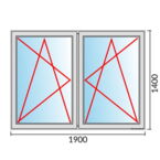 Fenstermaß 1900x1400mm