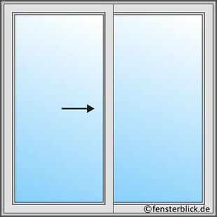 Fenstertyp horizontales Schiebefenster