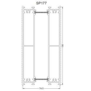 Aliplast SP177 - Rahmenverbreiterung - 156mm