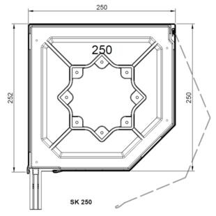 Rolltor-Kasten BGR SK mit Kastenhöhe 250mm