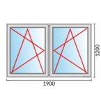 Fenstermaß 1900x1200mm