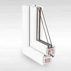 Kunststofffenster Rehau EURO-DESIGN 70 Profil - Profilschnitt