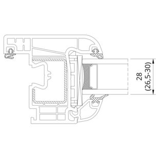 Drutex Iglo Premier Verglasungsdicke 28mm - 50928
