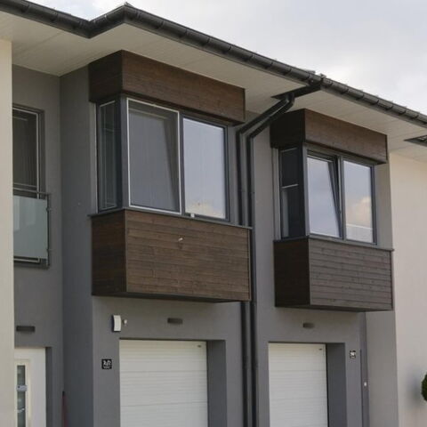 Erkerfenster modern anthrazit