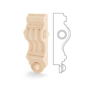 Holz Kapitell 4G Querschnitt