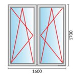 Fenstermaß 1600x1700mm