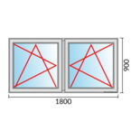 Fenstermaß 1800x900mm