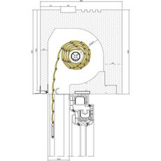 Detailzeichnungen Aufsatzrollladen Drutex RS Styropor Kastentiefe 300mm Revision Außen