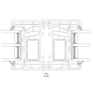 Drutex Iglo Edge - 80001-50124 Fest Kopplung 11mm