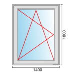 Fenstermaß 1400x1800mm