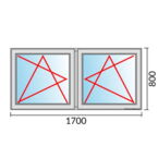 Fenstermaß 1700x800mm