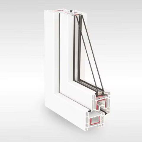 Kunststofffenster Rehau EURO-DESIGN 70 Profil - Profilschnitt