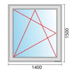Fenstermaß 1400x1500mm