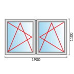 Fenstermaß 1900x1100mm