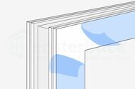 Fenster Einbau Schutzfolie vom Rahmen entfernen