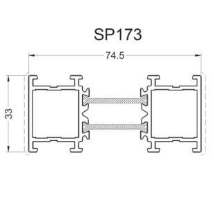 Aliplast SP173 - Rahmenverbreiterung - 33mm