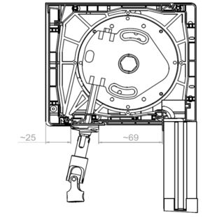 Aufsatzrollladen Kurbelgetriebe Kasten 135mm