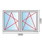 Fenstermaß 1800x1100mm