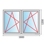 Fenstermaß 1800x1200mm