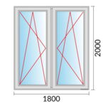 Fenstermaß 1800x2000mm