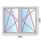 Fenstermaß 1900x1500mm