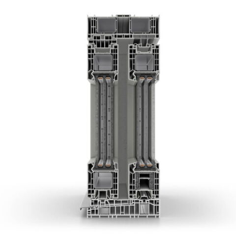 Kunststoff Salamander Hebeschiebetür Greta - Profil Schnitt