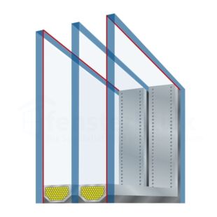 3-fach Verglasung