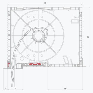 Aufsatzrollladen Decco Thermo Box mit Kastenhöhe 205mm