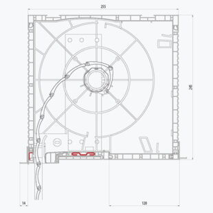 Aufsatzrollladen Decco Thermo Box mit Kastenhöhe 245mm