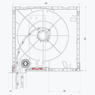 Aufsatzrollladen Decco Thermo Box mit Kastenhöhe 245mm mit Insektenschutz