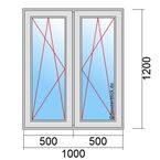 Fenstermaß 1100x1000mm
