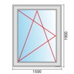 Fenstermaß 1500x1900mm