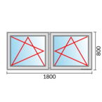 Fenstermaß 1800x800mm