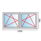 Fenstermaß 1900x900mm