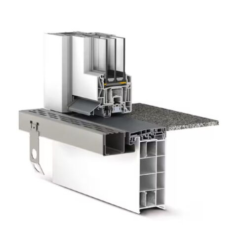 Rehau Raucero bodengleiche Schwelle Profilschnitt