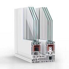 Hebeschiebesystem Rehau SYNEGO - Profilschnitt