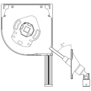 Vorbaurollladen Antrieb Ausgang Typ B