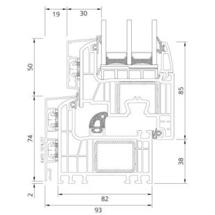 Kunststoff-Alu-Profil Iglo Energy AluCover