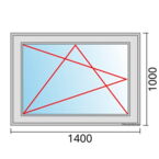 Fenstermaß 1400x1000mm