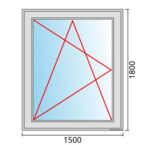 Fenstermaß 1500x1800mm