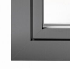Kunststofffenster Aluplast IDEAL Neo MD-FS Design - Fenster Flügel bündig außen