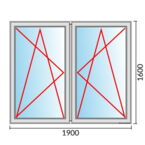 Fenstermaß 1900x1600mm