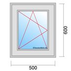 Fenstermaß 500x600mm